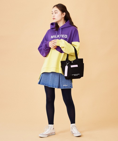 MILKFED.（ミルクフェド）の「DENIM MINI SKIRT（デニムスカート・レディース・ホワイト/ブラック/ライトインディゴブルー・ONE SIZE）」の16枚目の写真