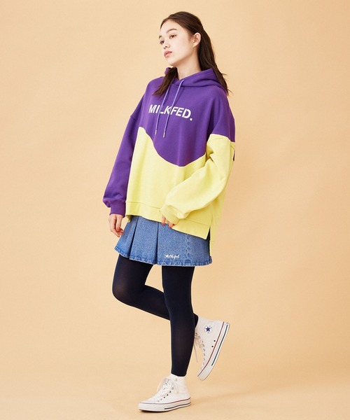 MILKFED.（ミルクフェド）の「DENIM MINI SKIRT（デニムスカート・レディース・ホワイト/ブラック/ライトインディゴブルー・ONE SIZE）」の21枚目の写真