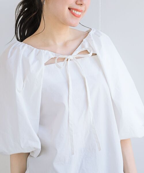 rps(アールピーエス)の「前後2WAYバルーン袖ブラウス(シャツ/ブラウス・レディース・ブラック/オフホワイト/マスタード/モカ・フリー)」の10枚目の写真