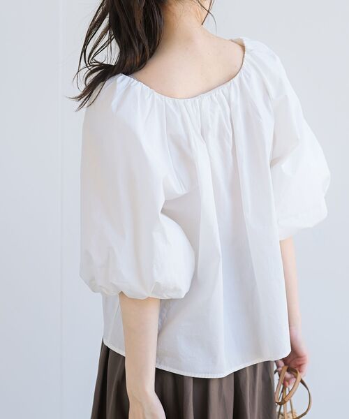 rps(アールピーエス)の「前後2WAYバルーン袖ブラウス(シャツ/ブラウス・レディース・ブラック/オフホワイト/マスタード/モカ・フリー)」の11枚目の写真