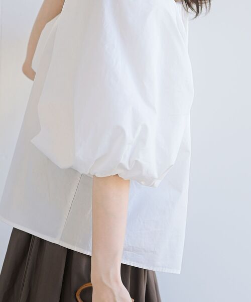 rps(アールピーエス)の「前後2WAYバルーン袖ブラウス(シャツ/ブラウス・レディース・ブラック/オフホワイト/マスタード/モカ・フリー)」の12枚目の写真