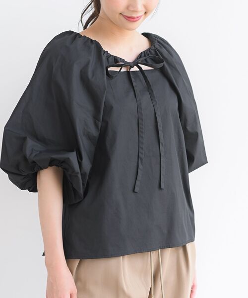 rps(アールピーエス)の「前後2WAYバルーン袖ブラウス(シャツ/ブラウス・レディース・ブラック/オフホワイト/マスタード/モカ・フリー)」の17枚目の写真