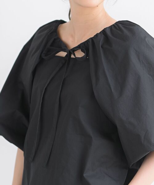 rps(アールピーエス)の「前後2WAYバルーン袖ブラウス(シャツ/ブラウス・レディース・ブラック/オフホワイト/マスタード/モカ・フリー)」の18枚目の写真