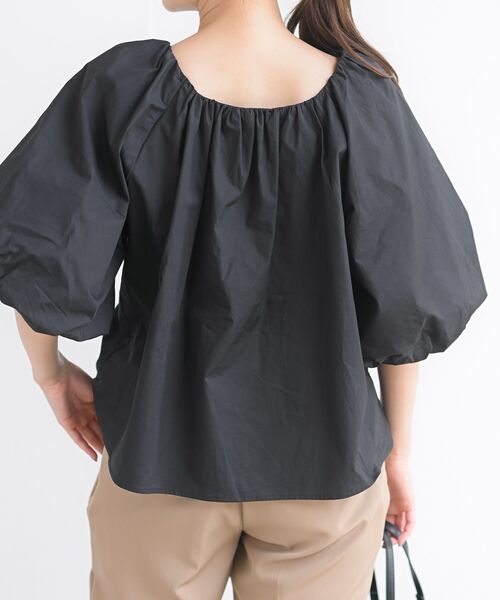 rps(アールピーエス)の「前後2WAYバルーン袖ブラウス(シャツ/ブラウス・レディース・ブラック/オフホワイト/マスタード/モカ・フリー)」の19枚目の写真