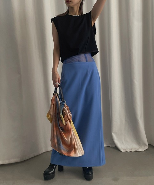 Ameri(アメリ)の「WAIST WRING SHORT TANK(Tシャツ/カットソー・レディース・ブラック/ボルドー/ホワイト・SMALL/MEDIUM)」の19枚目の写真