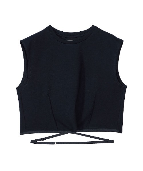 Ameri(アメリ)の「WAIST WRING SHORT TANK(Tシャツ/カットソー・レディース・ブラック/ボルドー/ホワイト・SMALL/MEDIUM)」の7枚目の写真