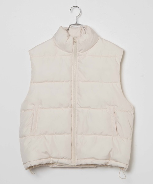 WEGO（ウィゴー）の「WEGO/エコダウンベスト（ダウンベスト・レディース・ライトグレー/ブラック/アイボリー・FREE）」の17枚目の写真