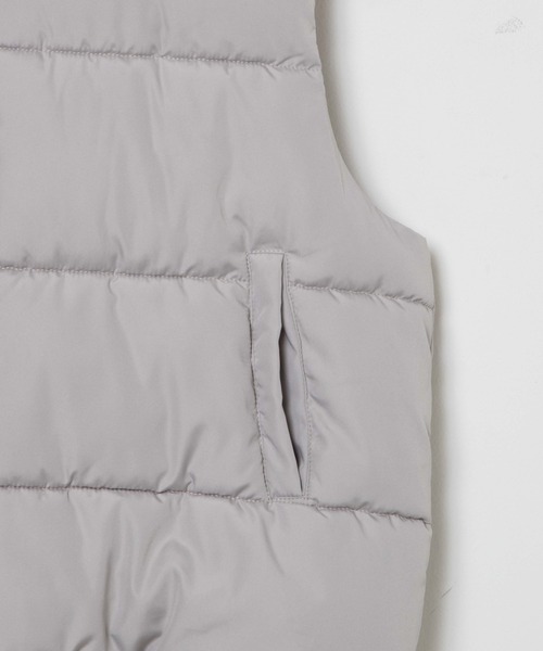 WEGO（ウィゴー）の「WEGO/エコダウンベスト（ダウンベスト・レディース・ライトグレー/ブラック/アイボリー・FREE）」の6枚目の写真