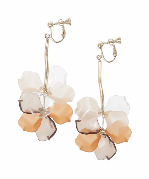 31 Sons de mode（トランテアン　ソン　ドゥ　モード）の「クリアフラワーイヤリング（イヤリング・レディース・ラベンダー/ブラウン・フリー）」の10枚目の写真