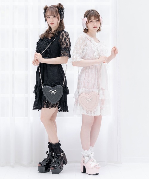 DearMyLove(ディアマイラブ)の「お姫様フリルレースワンピース(ワンピース・レディース・ブラック/ホワイト×ピンク/ホワイト/ホワイト×ブラック・XX-LARGE/LARGE/X-LARGE/MEDIUM)」の17枚目の写真