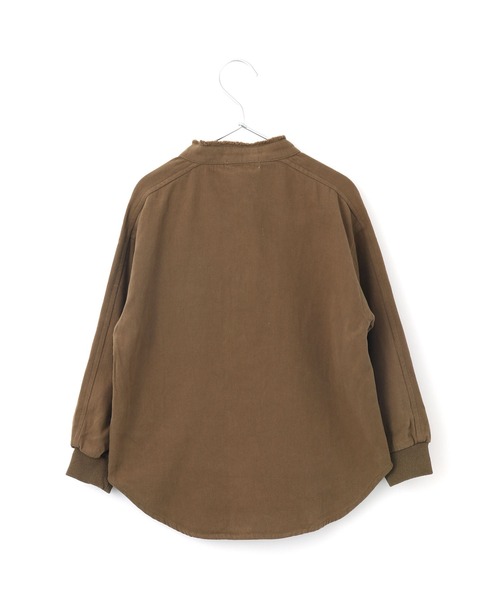 MAKE YOUR DAY(メイクユアデイ)の「バンドカラー長袖シャツ■80~140cm(シャツ/ブラウス・キッズ・ブラウン/ピンク/カーキ/ネイビー・100/130/140/80/110/90/120)」の8枚目の写真