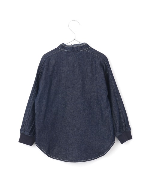 MAKE YOUR DAY(メイクユアデイ)の「バンドカラー長袖シャツ■80~140cm(シャツ/ブラウス・キッズ・ブラウン/ピンク/カーキ/ネイビー・100/130/140/80/110/90/120)」の11枚目の写真