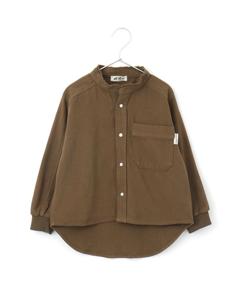 MAKE YOUR DAY(メイクユアデイ)の「バンドカラー長袖シャツ■80~140cm(シャツ/ブラウス・キッズ・ブラウン/ピンク/カーキ/ネイビー・100/130/140/80/110/90/120)」の19枚目の写真