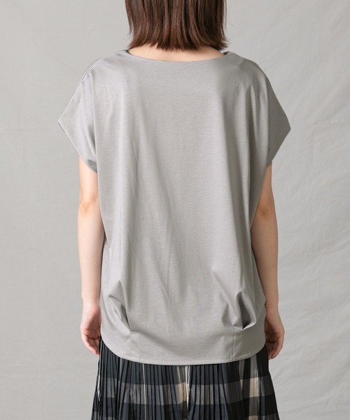 Gready Brilliant(グレディブリリアン)の「シルケットバルーンフレンチカットソー(Tシャツ/カットソー・レディース・ライトグレー/ターコイズブルー・FREE)」の20枚目の写真