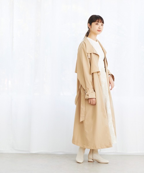 menue（メヌエ）の「【晴雨兼用】 スクエアトゥ 滑りにくい オールウェザーブーツ（ブーツ・レディース・ダークブラウン/アイボリー/ブラック/カーキ/ベージュ・3L/S/XS/M/L/LL）」の8枚目の写真