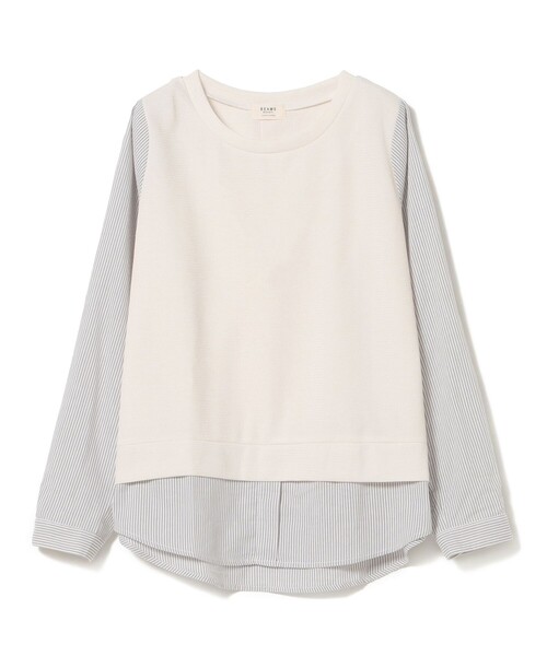 tシャツ BEAMS HEART / 後ろボタン 切り替え プルオーバー レディース BEAMS HEART tシャツ / 後ろボタン 切り替え プルオーバー