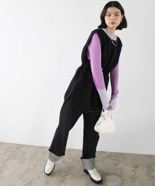 GeeRA（ジーラ）の「厚底トラックソールローファー（ローファー・レディース・ブラック/ダークブラウン/アイボリー・SMALL/MEDIUM/LARGE/X-LARGE）」の13枚目の写真