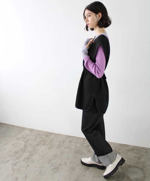 GeeRA（ジーラ）の「厚底トラックソールローファー（ローファー・レディース・ブラック/ダークブラウン/アイボリー・SMALL/MEDIUM/LARGE/X-LARGE）」の14枚目の写真