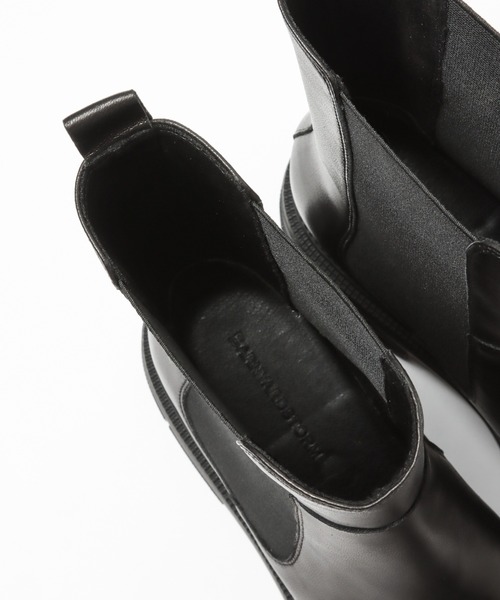 BARNYARDSTORM（バンヤードストーム）の「BARNYARDSTORM / レザーサイドゴアブーツ（ブーツ・レディース・ブラック・38/39/35/37/36/40）」の7枚目の写真