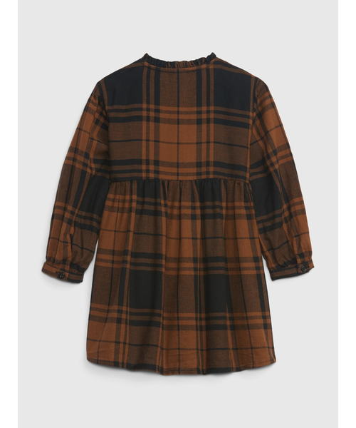 GAP(ギャップ)の「チェック柄ワンピース (幼児)(ワンピース・キッズ・ブラウン・12-18M/18-24M/3 YRS/5 YRS/2 YRS/4 YRS)」の2枚目の写真