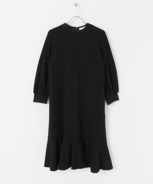 F by ROSSO（エフバイロッソ）の「『40サイズ/高身長向けも展開』F by ROSSO　裾フレアワンピース（ワンピース・レディース・チャコールグレー/ブラウン系その他/ブラック/ライトベージュ・40/38）」の14枚目の写真