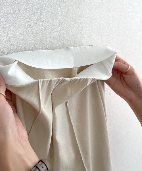 KOBE LETTUCE(コウベレタス)の「低身長から高身長までOK!選べるサイズのびのびストレッチフレアパンツ(その他パンツ・レディース・ホワイト系/ベージュ/ブラック/オフホワイト/ブラック系その他/ベージュ系・PS/PM/TM/L/M/S/TS/PL)」の11枚目の写真