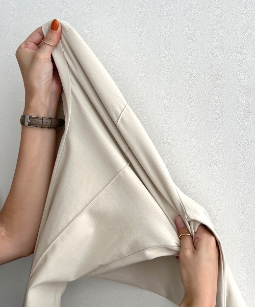 KOBE LETTUCE(コウベレタス)の「低身長から高身長までOK!選べるサイズのびのびストレッチフレアパンツ(その他パンツ・レディース・ホワイト系/ベージュ/ブラック/オフホワイト/ブラック系その他/ベージュ系・PS/PM/TM/L/M/S/TS/PL)」の12枚目の写真