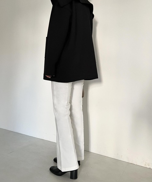 KOBE LETTUCE(コウベレタス)の「低身長から高身長までOK!選べるサイズのびのびストレッチフレアパンツ(その他パンツ・レディース・ホワイト系/ベージュ/ブラック/オフホワイト/ブラック系その他/ベージュ系・PS/PM/TM/L/M/S/TS/PL)」の18枚目の写真