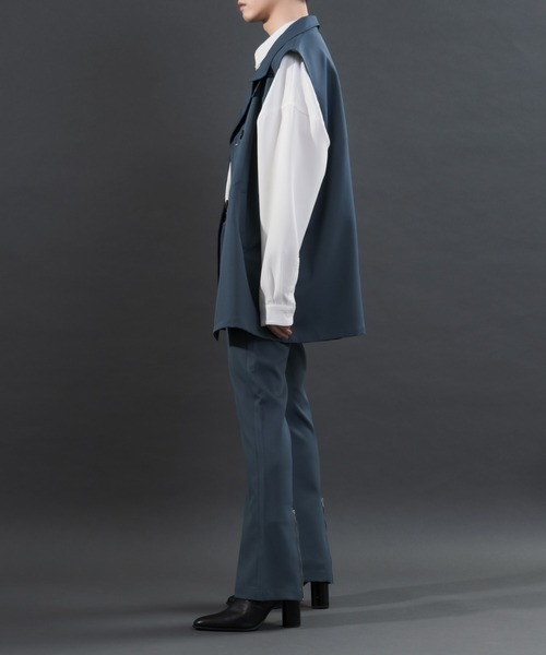 Adoon plain（アドーンプレーン）の「【Special edition】2wayダブルテーラードジレ（セットアップ着用可）（ベスト・メンズ・ブラック/ブルー/ボルドー・MEDIUM/LARGE）」の15枚目の写真