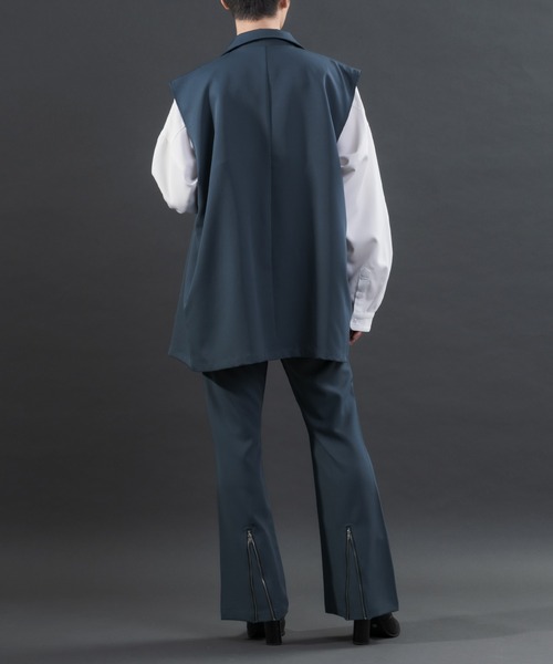 Adoon plain（アドーンプレーン）の「【Special edition】2wayダブルテーラードジレ（セットアップ着用可）（ベスト・メンズ・ブラック/ブルー/ボルドー・MEDIUM/LARGE）」の16枚目の写真