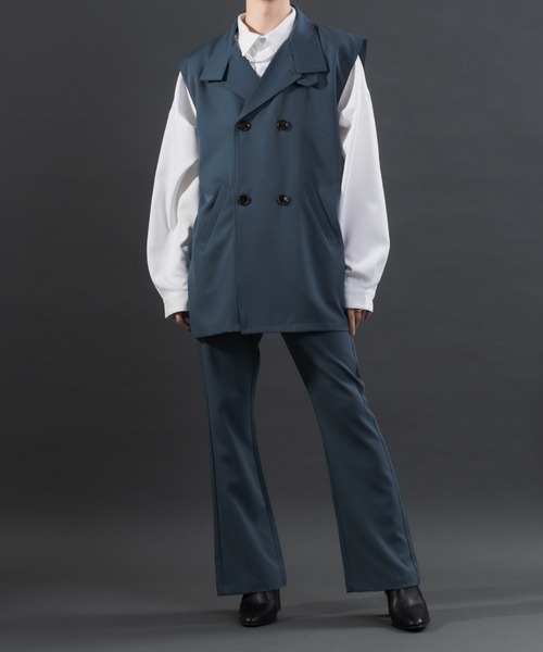 Adoon plain（アドーンプレーン）の「【Special edition】2wayダブルテーラードジレ（セットアップ着用可）（ベスト・メンズ・ブラック/ブルー/ボルドー・MEDIUM/LARGE）」の13枚目の写真