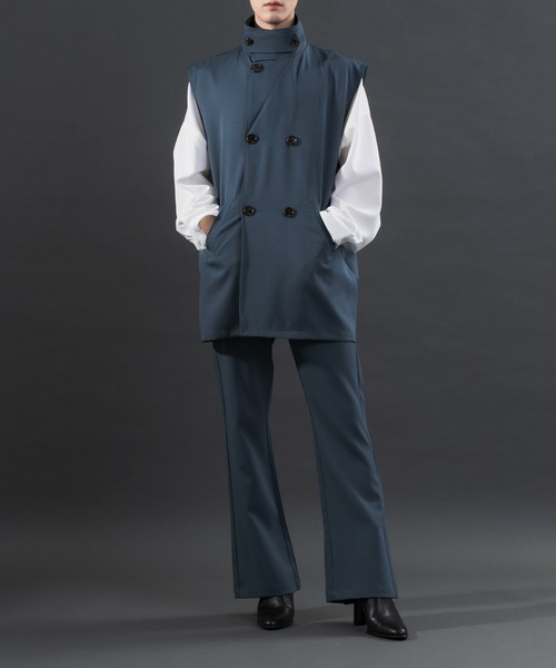 Adoon plain（アドーンプレーン）の「【Special edition】2wayダブルテーラードジレ（セットアップ着用可）（ベスト・メンズ・ブラック/ブルー/ボルドー・MEDIUM/LARGE）」の14枚目の写真