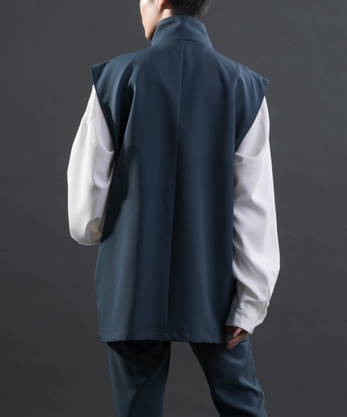 Adoon plain（アドーンプレーン）の「【Special edition】2wayダブルテーラードジレ（セットアップ着用可）（ベスト・メンズ・ブラック/ブルー/ボルドー・MEDIUM/LARGE）」の20枚目の写真