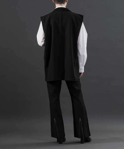 Adoon plain（アドーンプレーン）の「【Special edition】2wayダブルテーラードジレ（セットアップ着用可）（ベスト・メンズ・ブラック/ブルー/ボルドー・MEDIUM/LARGE）」の7枚目の写真