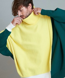 【NO ID.】Layered Dolman Sleeve Knit Pullover / レイヤード ドルマン スリーブ ニット プルオーバー