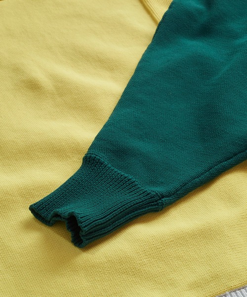 NO ID.（ノーアイディ）の「【NO ID.】Layered Dolman Sleeve Knit Pullover / レイヤード ドルマン スリーブ ニット プルオーバー（ニット/セーター・メンズ・ホワイト/ブラック/ネイビー/グリーン・ONE SIZE）」の14枚目の写真