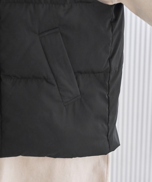 ROPE' PICNIC（ロペピクニック）の「撥水加工/中綿ベスト（ダウンベスト・レディース・ブラック/カーキ・38）」の7枚目の写真