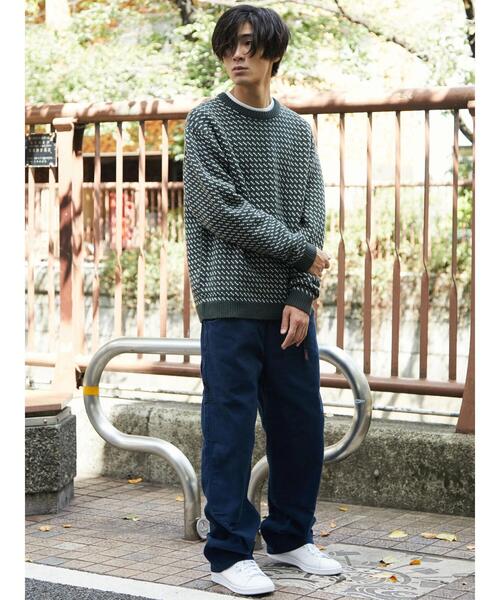 CRAFT STANDARD BOUTIQUE(クラフトスタンダードブティック)の「バーズアイジャガードニット *(ニット/セーター・メンズ・ダークグリーン/ダークネイビー/モカ・M/L/LL)」の15枚目の写真