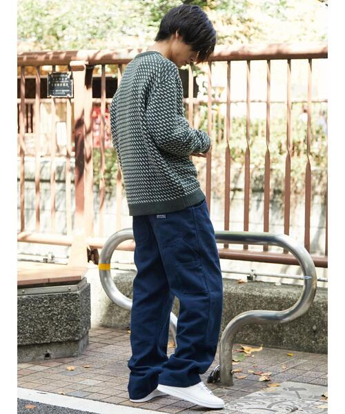 CRAFT STANDARD BOUTIQUE(クラフトスタンダードブティック)の「バーズアイジャガードニット *(ニット/セーター・メンズ・ダークグリーン/ダークネイビー/モカ・M/L/LL)」の16枚目の写真
