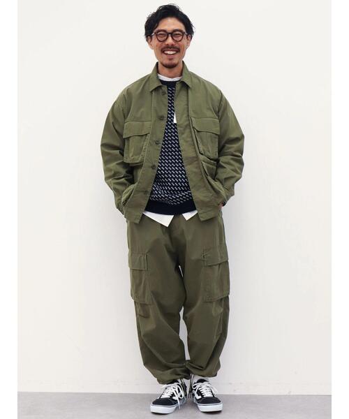 CRAFT STANDARD BOUTIQUE(クラフトスタンダードブティック)の「バーズアイジャガードニット *(ニット/セーター・メンズ・ダークグリーン/ダークネイビー/モカ・M/L/LL)」の22枚目の写真