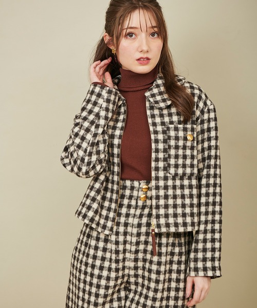 31 Sons de mode(トランテアン ソン ドゥ モード)の「ロービングチェックパンツ(その他パンツ・レディース・ブラック/グリーン/ブラウン・36/38)」の12枚目の写真