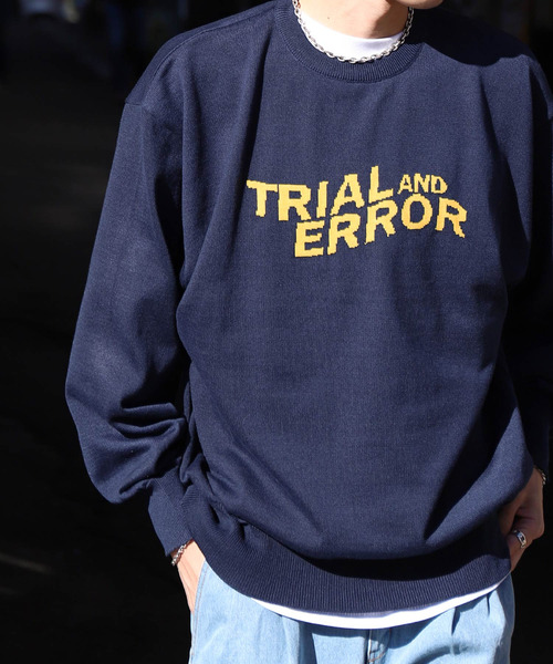 ZIP FIVE（ジップファイブ）の「【ZIP FIVE】ジャガードカレッジロゴ スウェットニット /ビッグシルエット（ニット/セーター・レディース・グリーン系/ネイビー/ブラック系/ブラック/アイボリー/ホワイト系/ネイビー系/ベージュ/グリーン/ベージュ系・X-LARGE/LARGE/MEDIUM）」の14枚目の写真