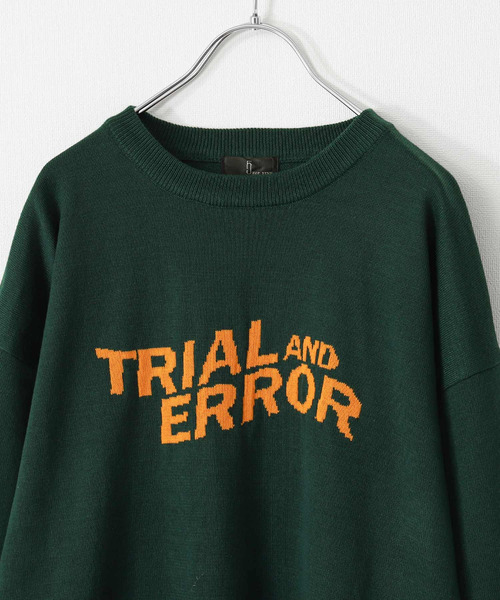 ZIP FIVE（ジップファイブ）の「【ZIP FIVE】ジャガードカレッジロゴ スウェットニット /ビッグシルエット（ニット/セーター・レディース・グリーン系/ネイビー/ブラック系/ブラック/アイボリー/ホワイト系/ネイビー系/ベージュ/グリーン/ベージュ系・X-LARGE/LARGE/MEDIUM）」の18枚目の写真