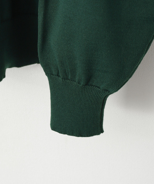 ZIP FIVE（ジップファイブ）の「【ZIP FIVE】ジャガードカレッジロゴ スウェットニット /ビッグシルエット（ニット/セーター・レディース・グリーン系/ネイビー/ブラック系/ブラック/アイボリー/ホワイト系/ネイビー系/ベージュ/グリーン/ベージュ系・X-LARGE/LARGE/MEDIUM）」の19枚目の写真