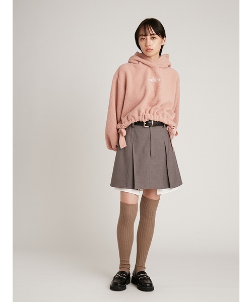 SNIDEL（スナイデル）の「【MALIBU SHIRTS】ボアショートフーディ 