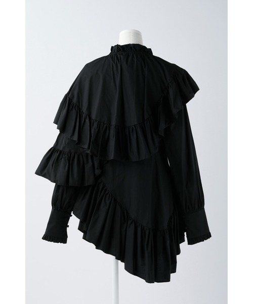 ENFOLD（エンフォルド）の「SOMELOS PRINCESS BLOUSE（シャツ/ブラウス・レディース・ブラック・38）」の4枚目の写真