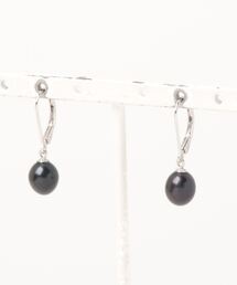 ★MUSES★オーバル淡水パールピアス 8~10mmパール