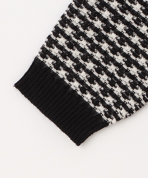 petit main（プティマイン）の「【リンク】ツィード柄ニットセットアップ(キッズ)（セットアップ・キッズ・ラベンダー/ブラック・M/S/L）」の7枚目の写真