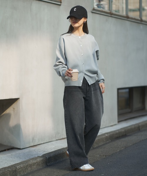 COLONY 2139（コロニートゥーワンスリーナイン）の「ワイドデニム（デニムパンツ・レディース・ネイビー/ブラック/ブルー/サックスブルー/ライトグレー/ダークブルー・SMALL/MEDIUM/LARGE）」の12枚目の写真