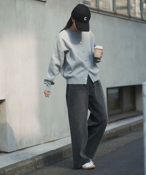 COLONY 2139（コロニートゥーワンスリーナイン）の「ワイドデニム（デニムパンツ・レディース・ネイビー/ブラック/ブルー/サックスブルー/ライトグレー/ダークブルー・SMALL/MEDIUM/LARGE）」の15枚目の写真